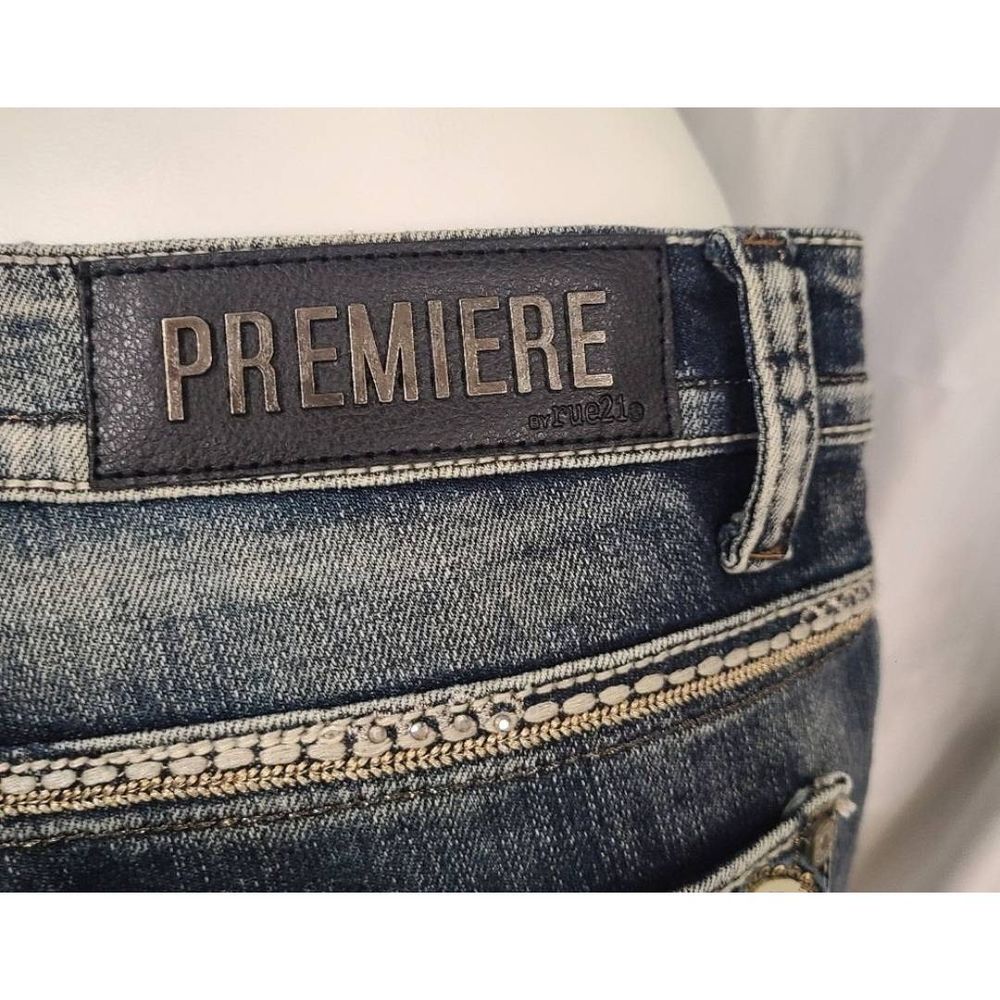 Premiere Rue 21 Boot Cut Bling Pocket Jeans size 14 - Picture 6 of 8